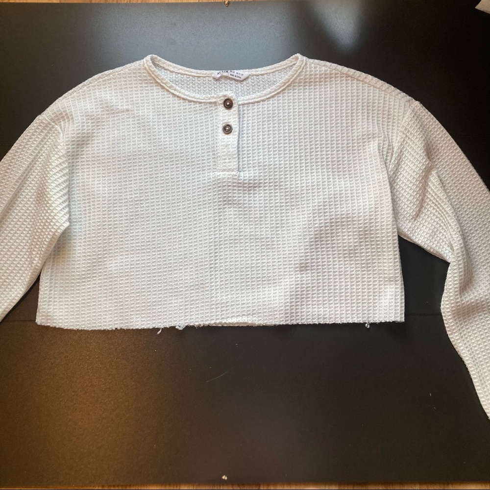 White Crop top